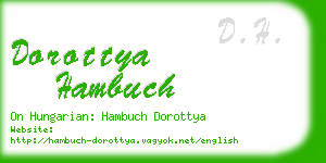 dorottya hambuch business card